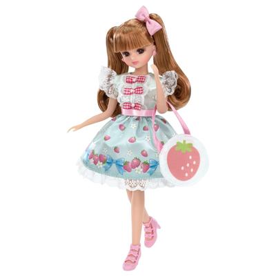 TAKARA TOMY Doll Strawberry Ribbon Play Toy Ages Licca-chan LD-11 Dress-up 3+