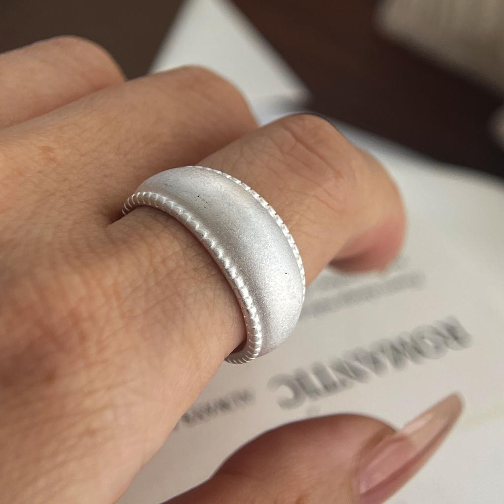 925 Sterling Silver Rings for Women Couple Minimalist Handmade Simple Ring Fine Jewelry Gift Prevent Allergy