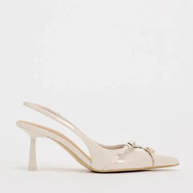 2025 Summer Designer Women Pumps Sexy Pointed Toe Thin High Heels Fashion Cross Belt Buckle High Heels Sandals Office Women Shoe