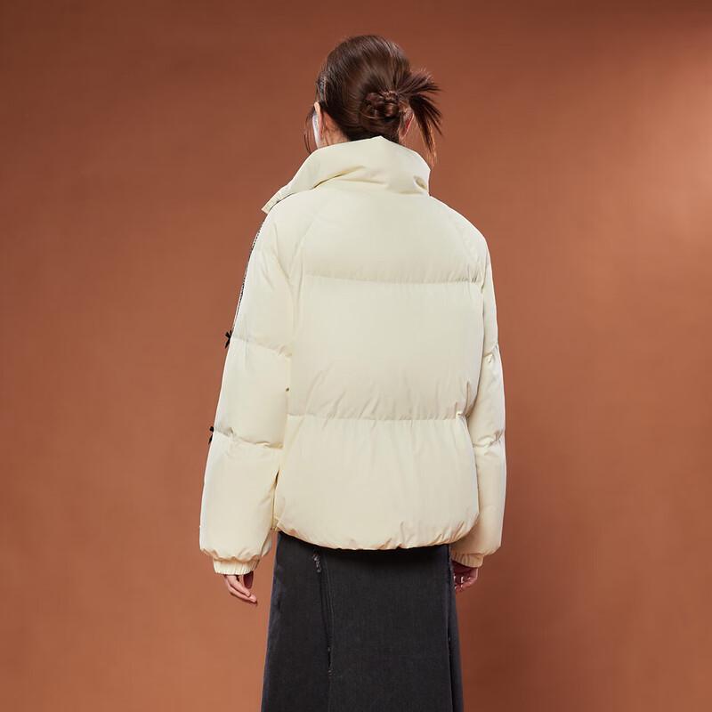 IEF Damen 2025 Winter Stehkragen Entendaunenjacke