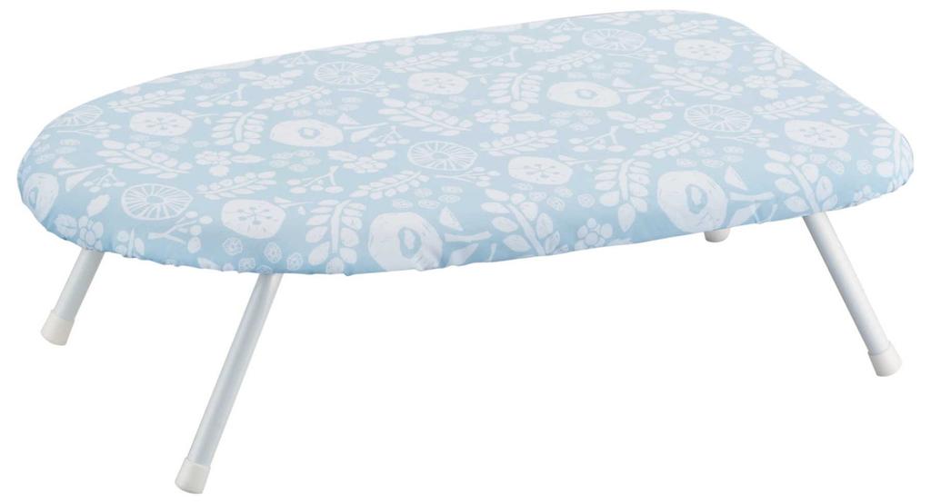 Yamazaki Jitsugyo Floral Pattern Scandinavian Style Living Standard Steam Ironing Board Blue Approx. W60XD36XH20cm 4011