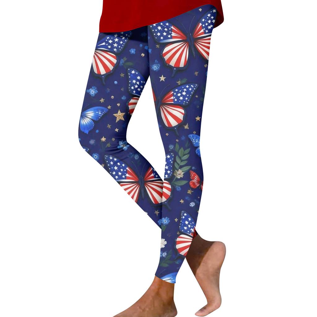 Pantaloni Casual Stampati a Gamba Dritta Moda Donna Pantaloni Yoga Stampati Slim per Esterno