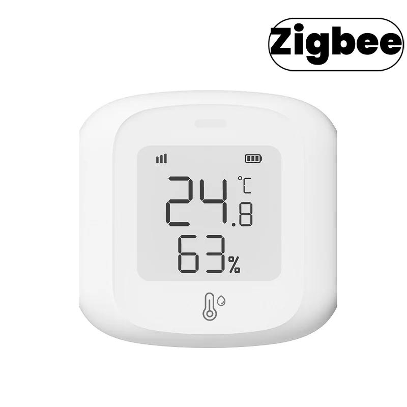 Tuya ZigBee/ WiFi Household Precision Thermometer Mini Indoor Thermometer Lcd Digital Temperature Room Hygrometer Gauge Sensor Humidity Meter