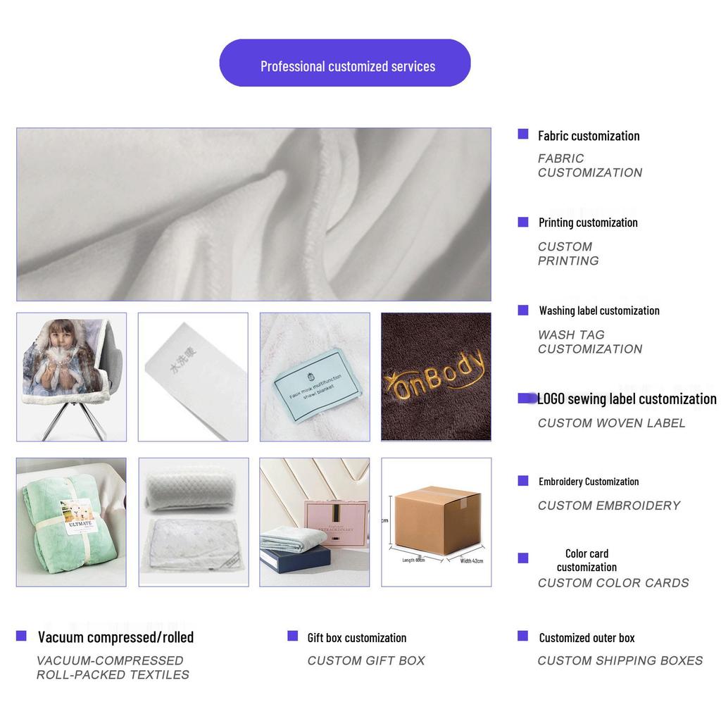 Coral Fleece Flannel Blanket: Soft Sofa Throw for Office Nap or Air Conditioning Use