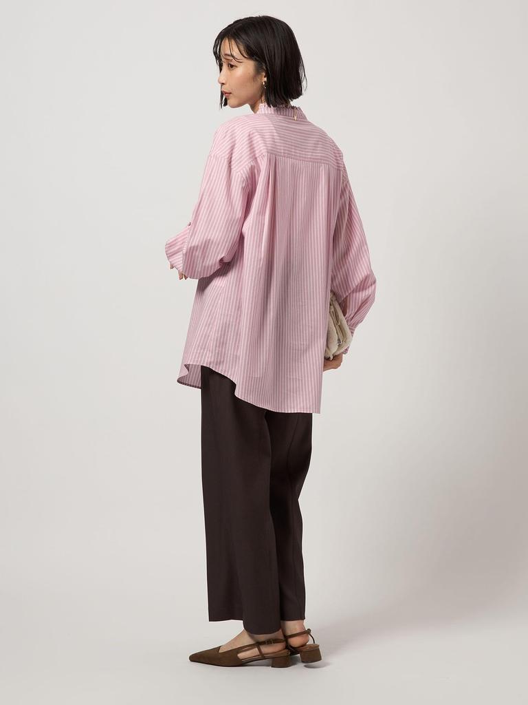 United Arrows Green Label Relaxing Ruffle Neck Blouse, Size Short, 36111462192 0100, White (01), Free Size