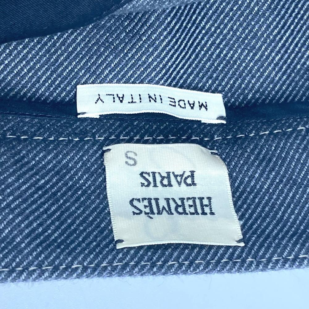 HERMES Serie logo Bottoms apparel skirt cotton blue