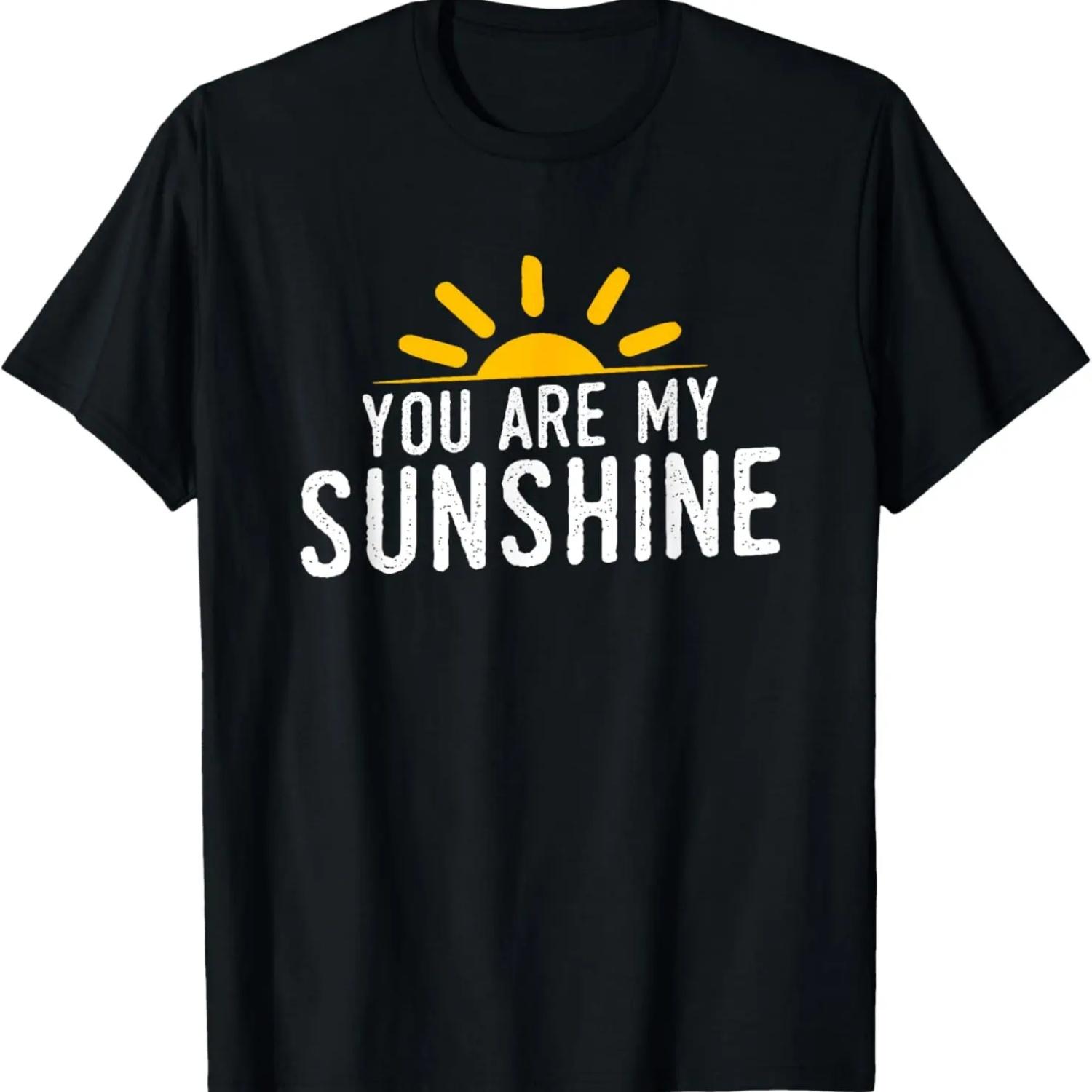 You Are My Sunshine Cute Lovely T Shirt S чёрный