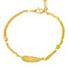 Golden Feather Fashionable Light Luxury Feather Bracelet - Simple Hand Jewelry