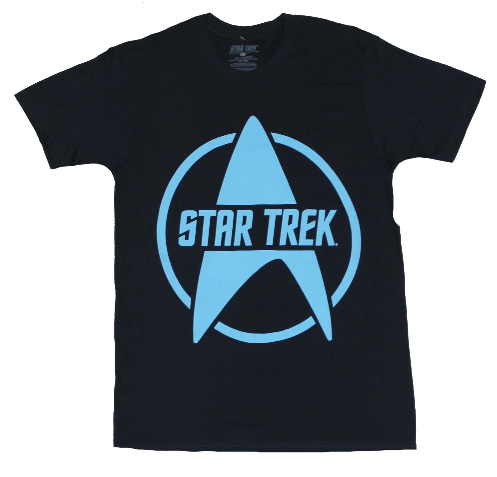 Star Trek Mens T-Shirt - Simple Star Fleet Logo and Star Trek Word Image XXXL