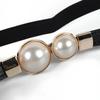 Women's Belt Creative Double Pearl  Leather Dress Waist Elastic Thin Elegant Women Fashion Accessories Clothes Decoration Gifts
