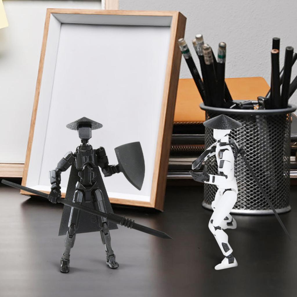 Zestaw mobilnych lalek, mobilna lalka Titan Robot z nadrukiem 3D, ruchoma lalka mobilna, odpowiednia dla kolekcjonerów, dekoracja stołu