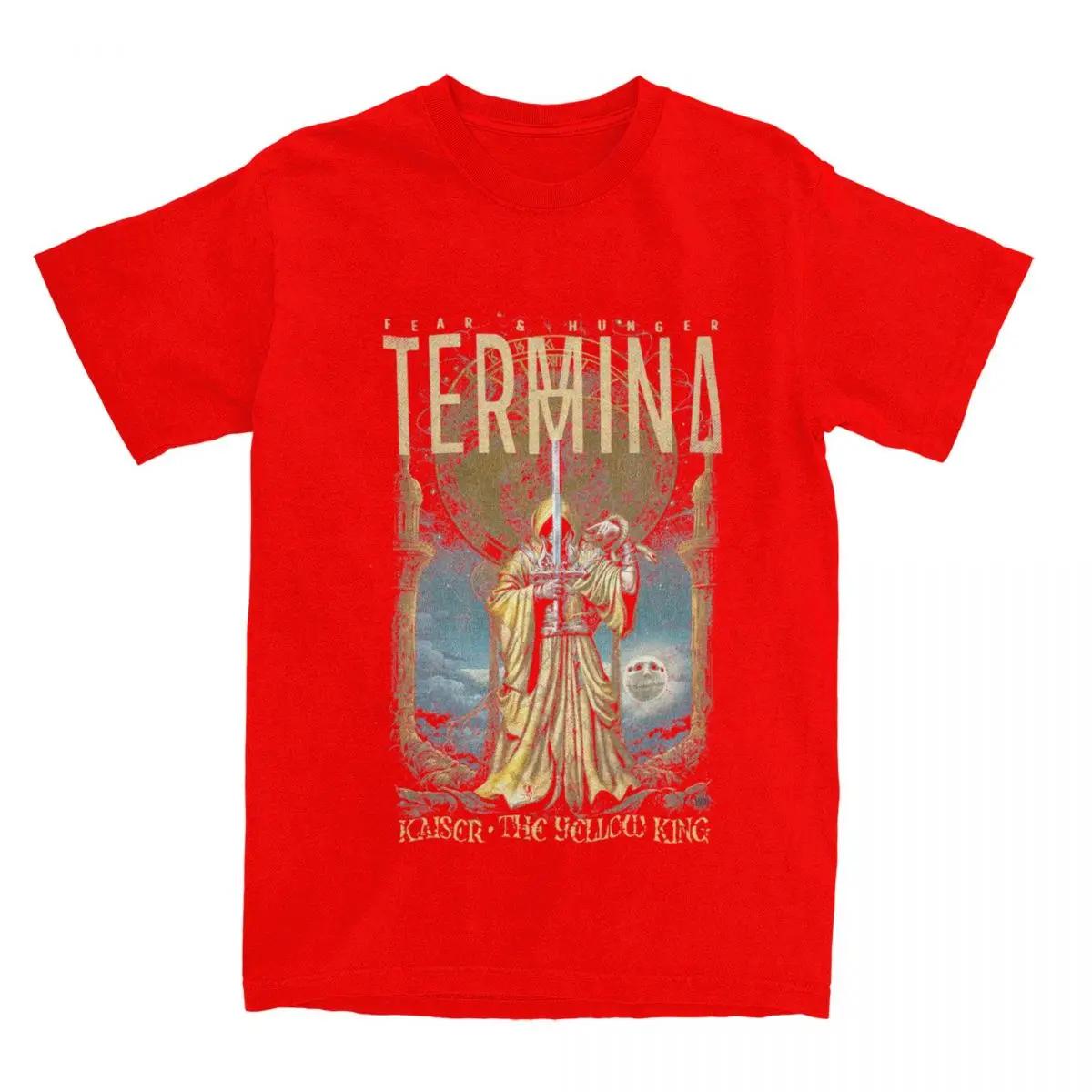 Unisex Clothing Summer Short Sleeve Fear and Hunger Termina Print Tshirts Loose 100 Cotton Tshirt Casual Unisex Tops Crewneck Tees S