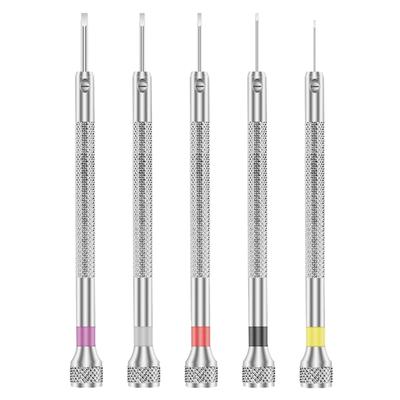 Precise Watchmaker Screwdriver Kit 3PCS Thin Blade Watch Repair Tool For Tight Space Durability AntiSlip Grip Design