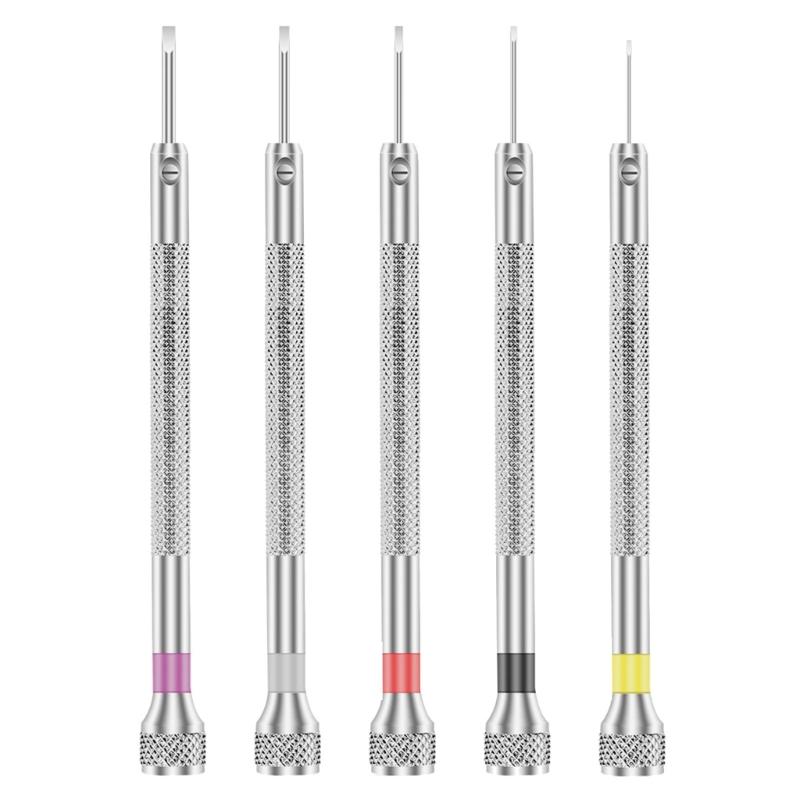   Professional Watch Repair Tool 3PCS Ergonomic Screwdrivers With Replaceable Thin Precise Blade Effortless Adjustments