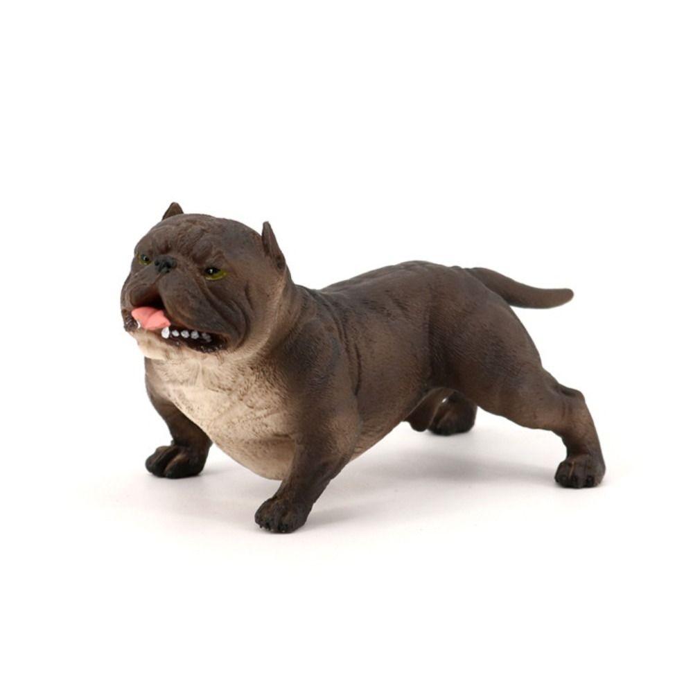 Animal Model Simulation Bulldog Educational Pitbull Figurine Children Toys Bulldog Model  Kids Toy