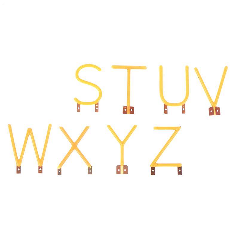 English Letter Filament Cob Led Filament Dc3V Candle Edison Yellow Diodes Party Decoration Light Accessories Diy