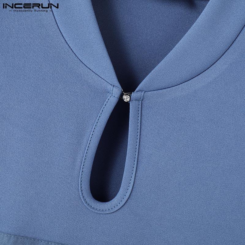 INCERUN Letnie męskie bezrękawniki nieregularne ściągacze wąskie swobodne obcisłe krótkie topy