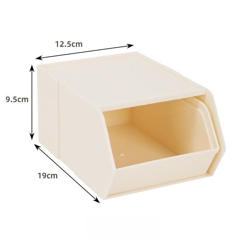 Drawer-style Stackable Desktop Storage Box for Office Supplies, Tea, Snacks, Multi-functional Organizing Storage Box