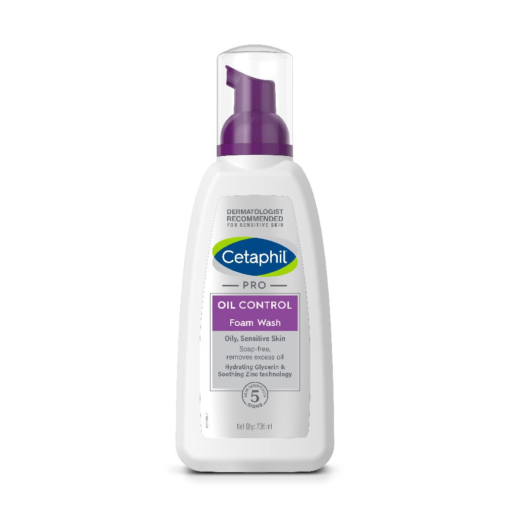 Cetaphil PRO Oil Control Foam Face Wash for Acne & Oily Prone Skin 236ml