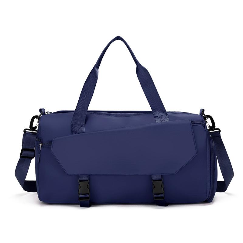 Fashionable, Simple and Large-capacity Luggage Bag with Shoe Compartment for Going Out, Dry-wet Separated Sports and Fitness Bag with A Pull Handle