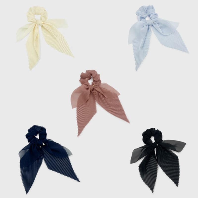 Jean Paul Clarisse Pleated Ribbon Scrunchie JP-24-433S