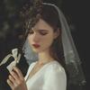 1PC Pearl Edge Hair Accessories With Comb Gorgeous Wedding Tulle 60CM White Bridal Veils