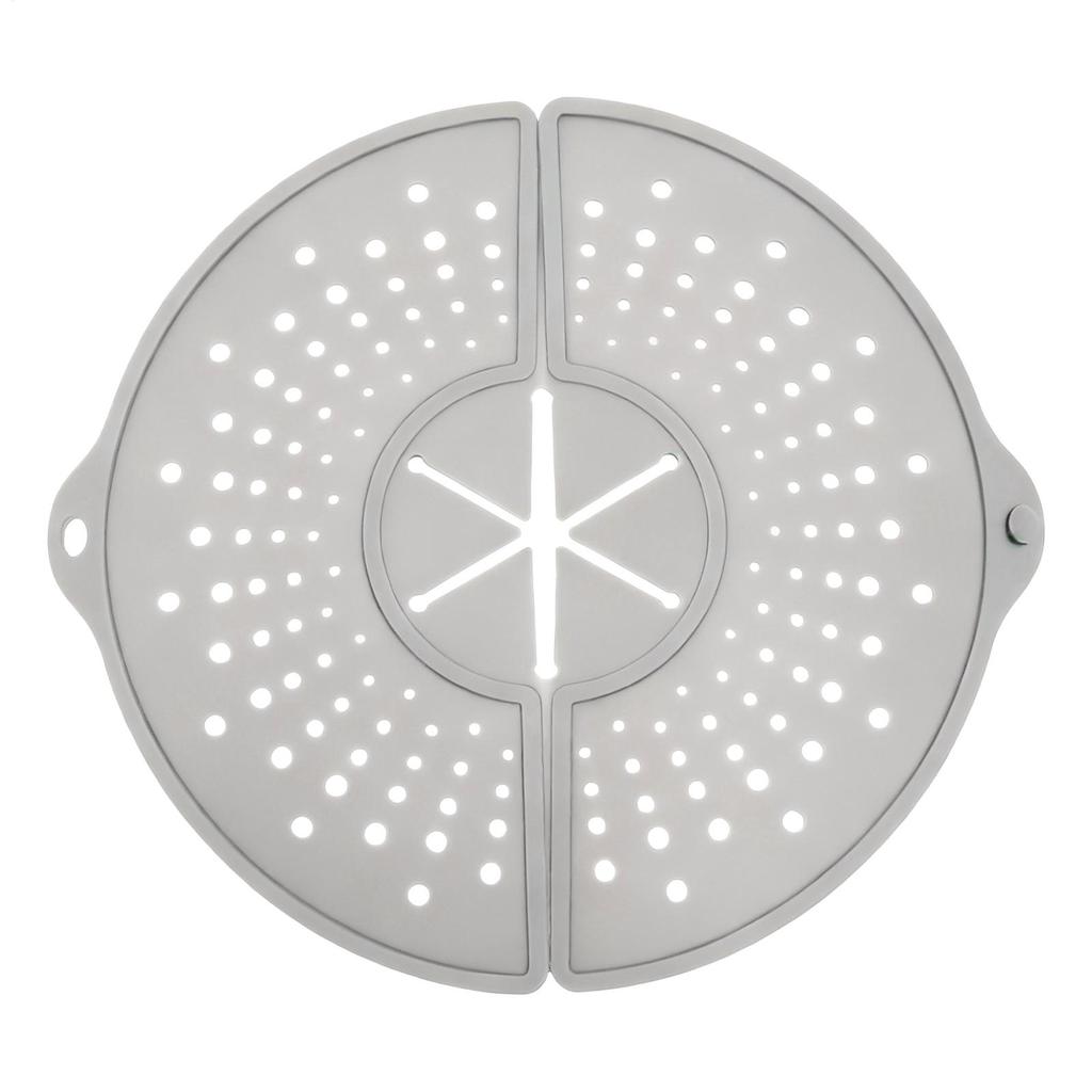Splash Guard For Frying Pan Dishwasher Foldable Oil Splash Cover Silicone Splatter Shield For Bacon Cooking Skillet Fryer