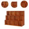 Wall Mounted Teapot Display Stand Storage Rack with Compartments Tea Cup Holder Teaware Shelf for