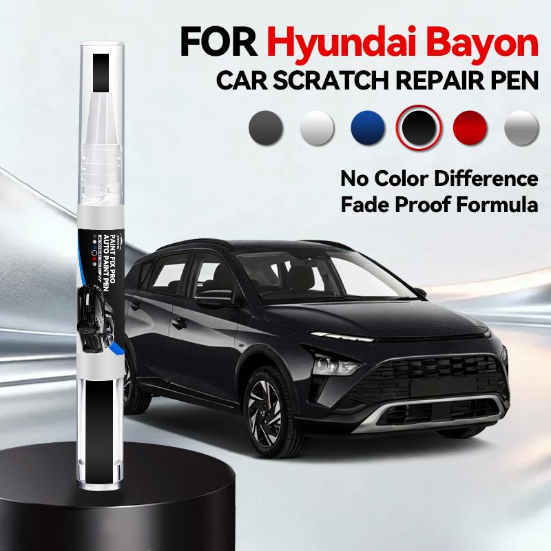 

For Hyundai Bayon Paint Repair Pen Touch Up Scratch Remover DIY Auto Accessories Black White Blue Gray чорний