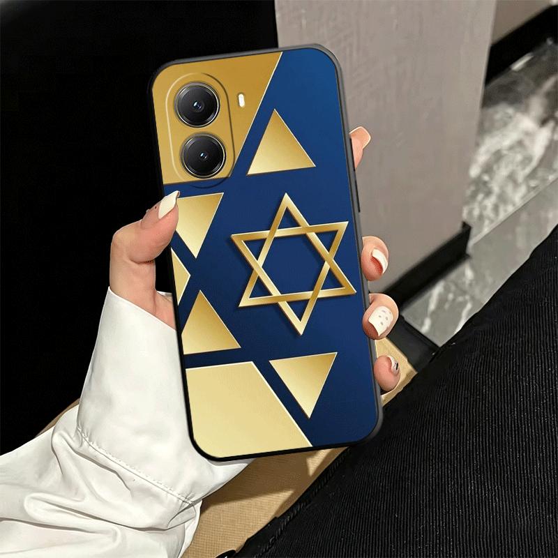 David Jewish Star Symbol Soft Phone Case for Xiaomi Poco X5 X6 X7 X8 Pro Max X3 F7 F8 Ultra M8 M7 M6 M5 Redmi 15 15C 14C 13C 12C