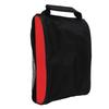 Dominant 1 Golf Shoe Bag Sports Gear Carring Pouch Golf Travel Storage Bag with Ventilation for Outdoor(Black Red )