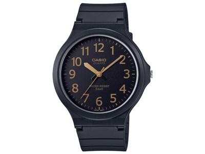 Collection MW-240-1B2JH Men's Watch Black/Gold Blister Pack Resin Band NEW