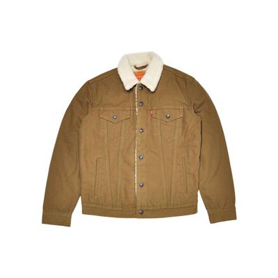 Levis FW22 Color Block Revers Einreiher Jacke Herren Jacke Khaki 163650122