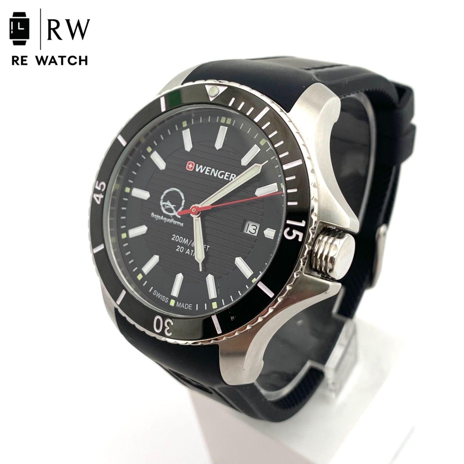 Used [Used] Wenger 01.0641.117 Swiss Made 200m waterproof quartz watch