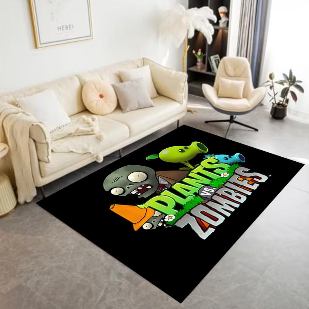 Plants Vs Zombies Adventure Floor Rug Office Rug Suitable for Outdoor Bedrooms Foyer Decorate room Anti-slip Rug Office home decor