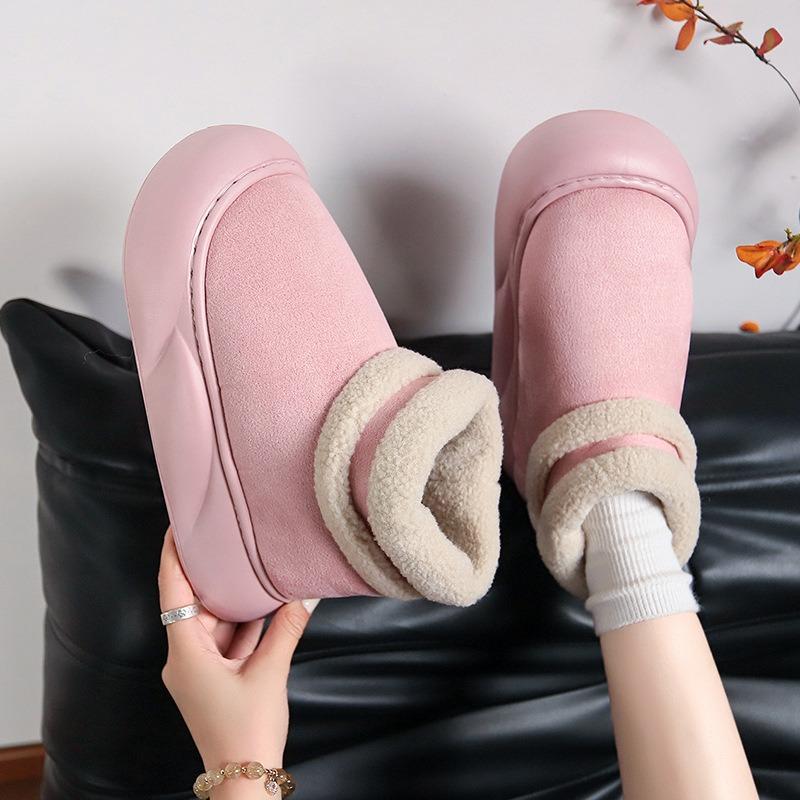 Snow boots women's new winter velvet thickened non-slip warm fur integrated wool cotton shoes warm