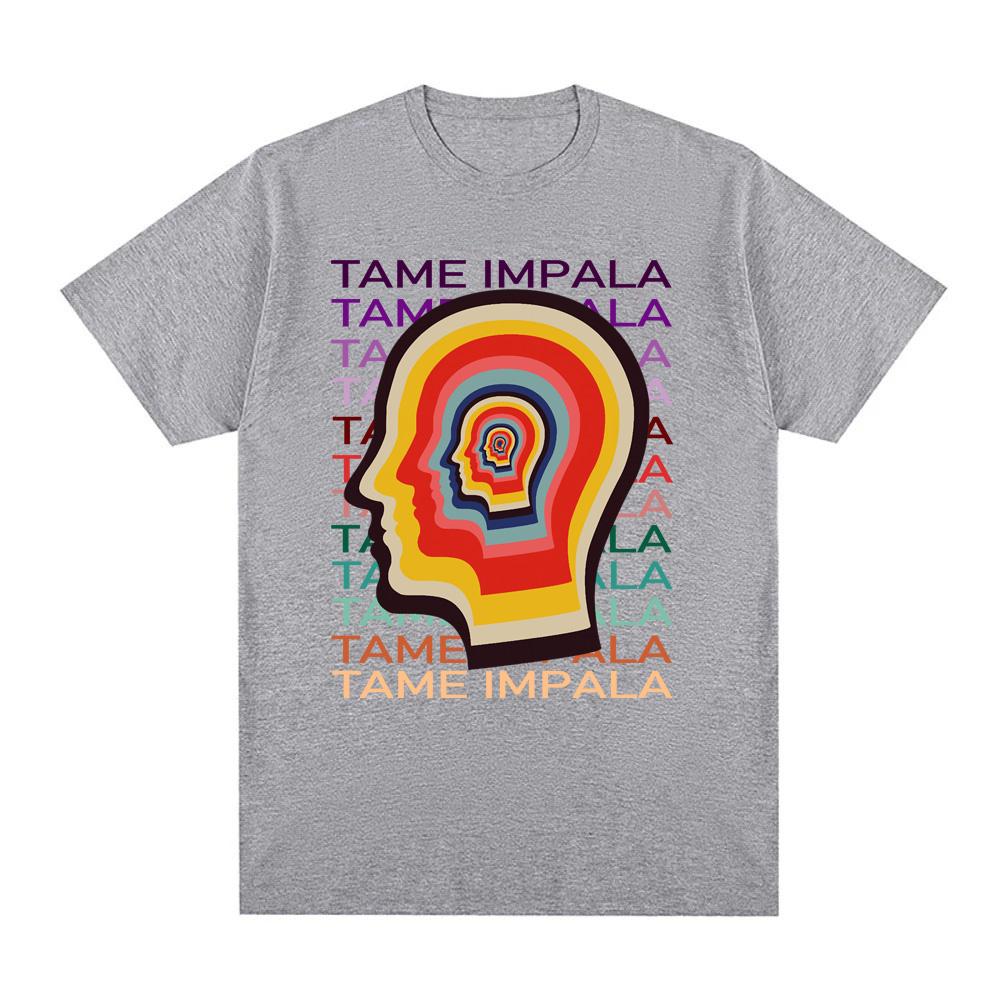 Tame Impala Trend T-Shirt New High Quality Album Tee-shirt Sleeve 100% Cotton Gothic Tshirt Round Neck Summer Tee Tops