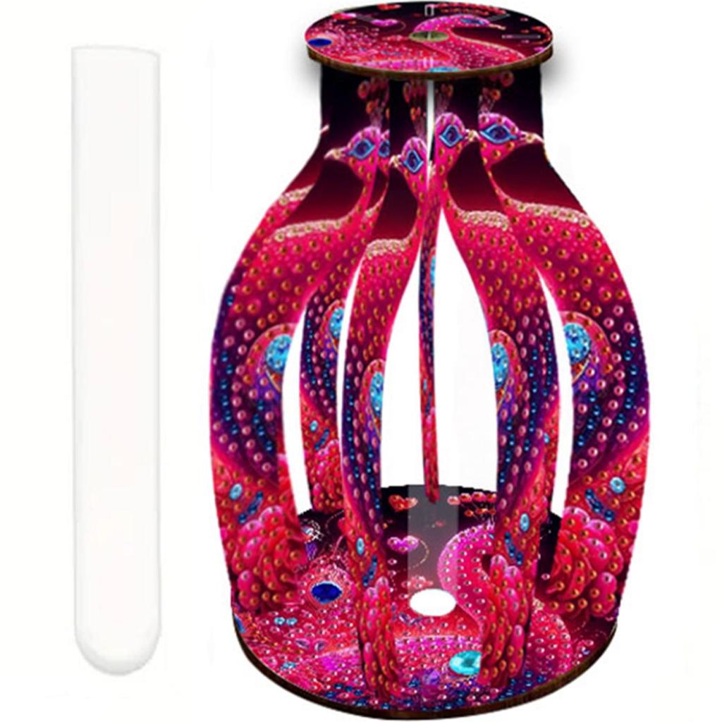 Diamond Painting Flower Vase 5D DIY Diamond Painting Desk Ornament Flower Vase for Home Office Decor