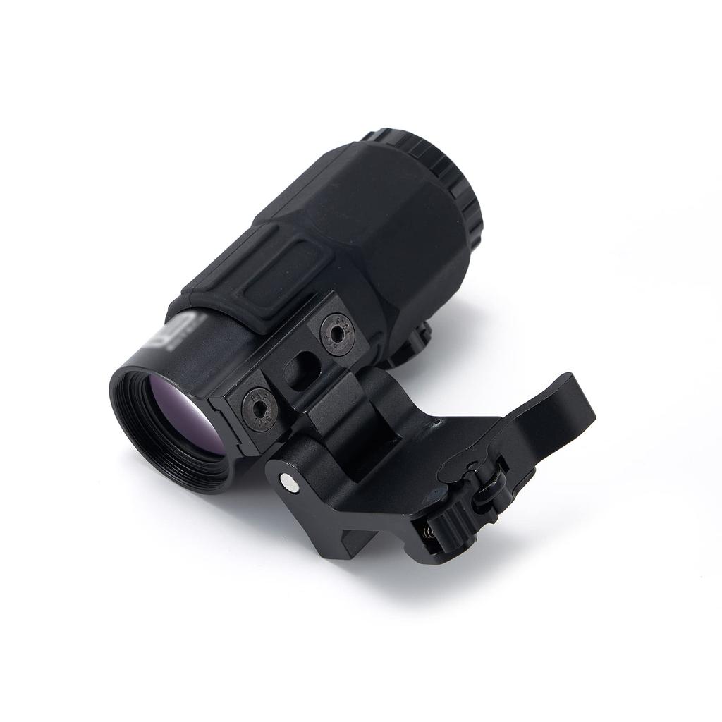 EO G45 Type Magnifier, Realistic Engraving, Replica, Black, EXPS G45 STS Mount, 5x Magnifire Booster Scope (Black)