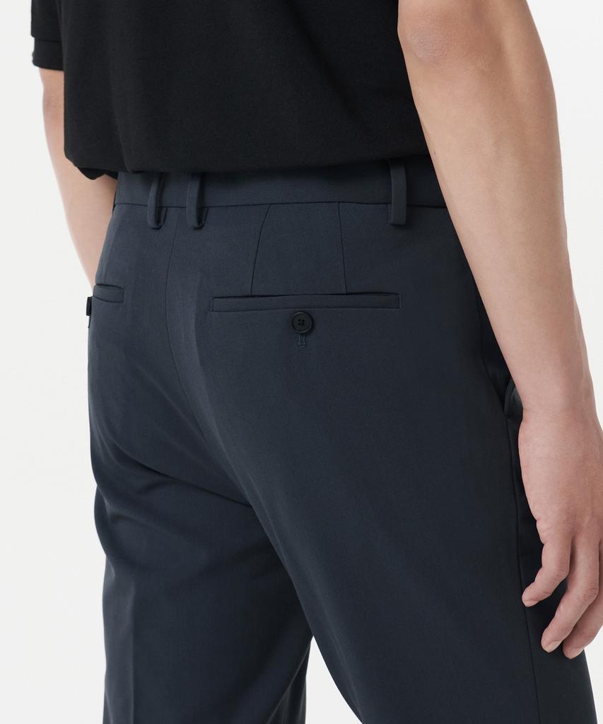 MUSINSA STANDARD Tapered Hidden Banding Crop Slacks [Blue Gray]