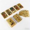 Casual Party Game Waterproof Plastic Colorful Printed gold Gold Stamping Tarot Board Game Cards