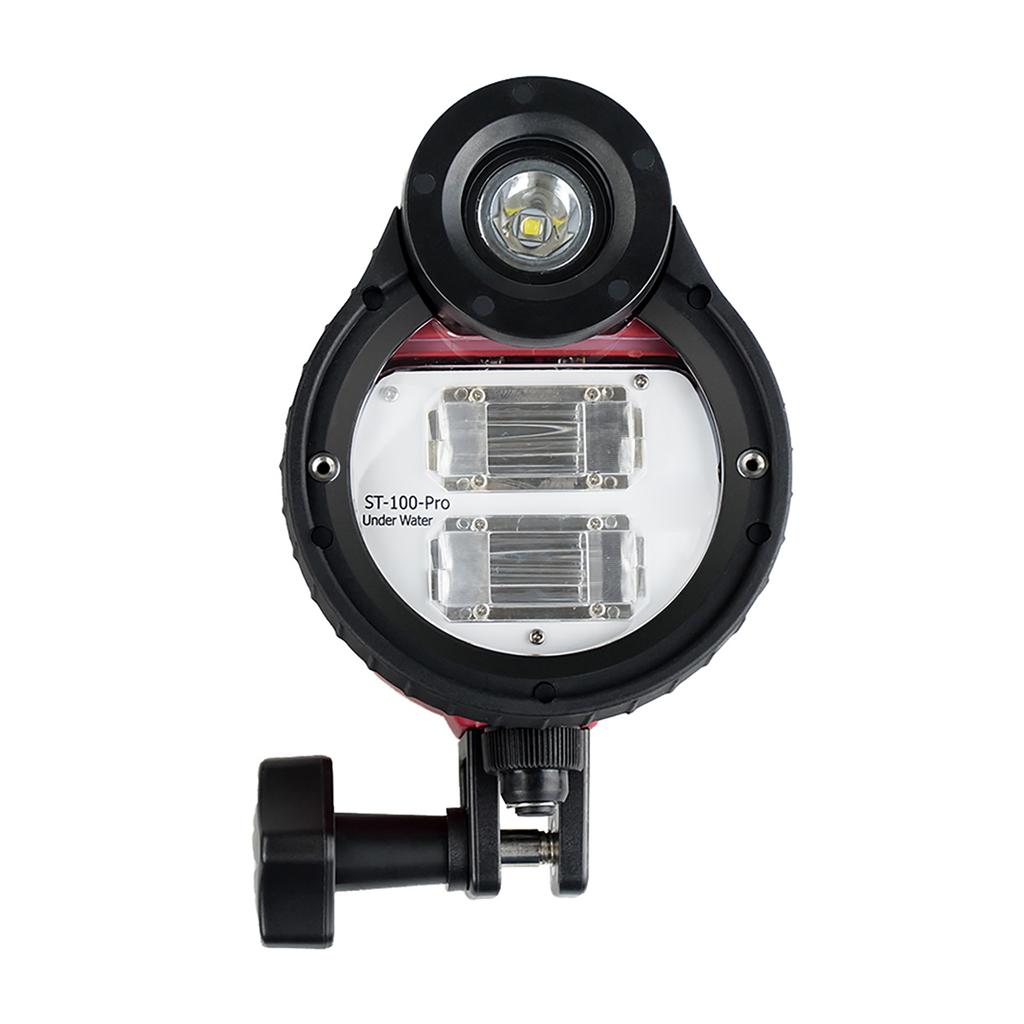 ST100 Pro Underwater Strobe Professional Underwater Photography Strobe Flash Light with Optic Cable