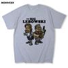 The Big Lebowski The Dude Cult Movie Man Summer Short Sleeve Cotton T Shirt