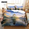 Natural Scenery Queen Bedding Set Duvet Cover Set Bedding Digital Printing Bed Linen King Size Duvet Cover Set Bedding Set