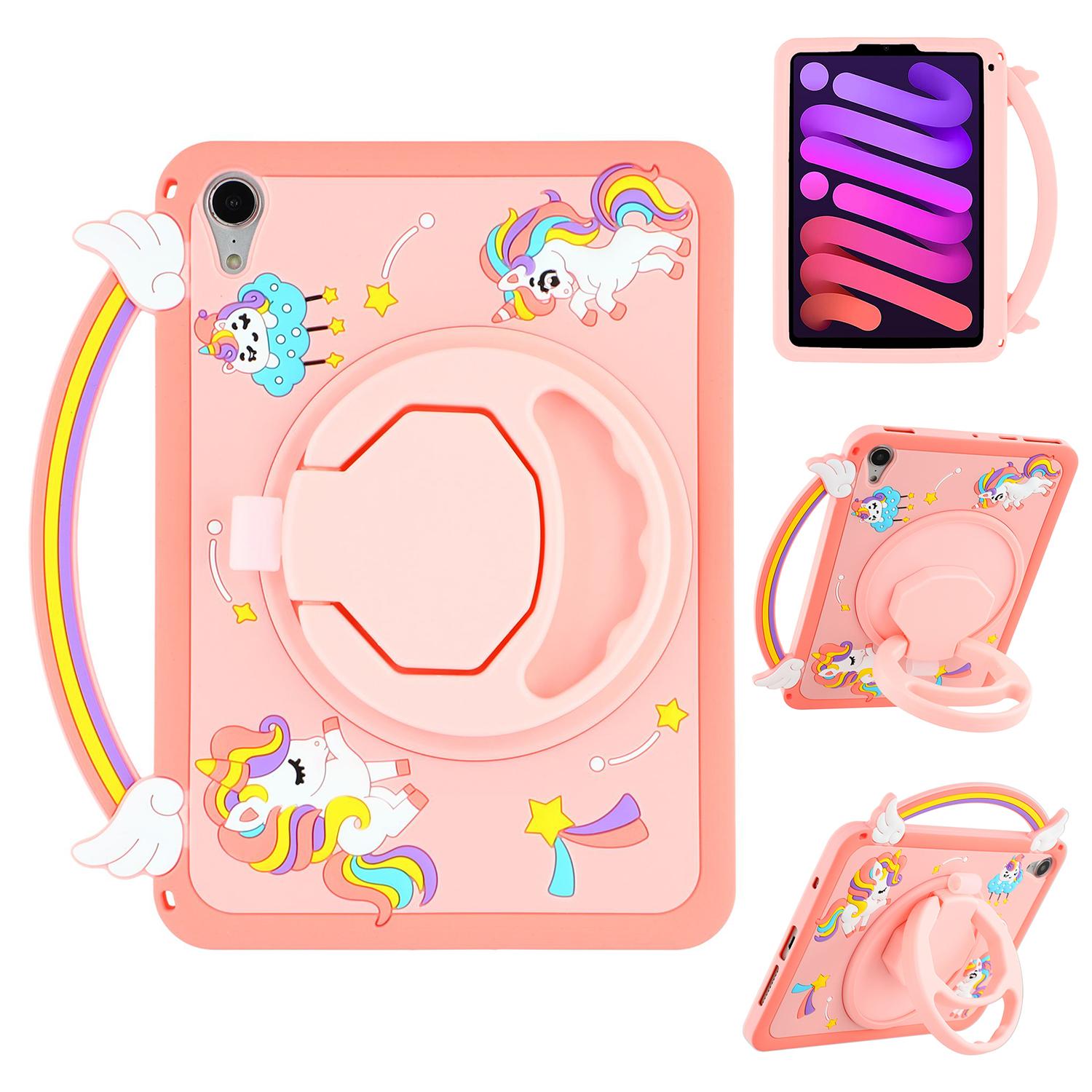 

Для iPad mini (2024)/(2021 рік) Чохол-ручка з обертовою підставкою Єдиноріг Силіконовий чохол для планшета Type A