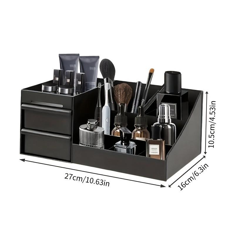 Cosmetics Storage Box for Men Women Perfume Cologne Countertop Organizer Essentials Gifts Valentines Day Gifts Bedroom Storage