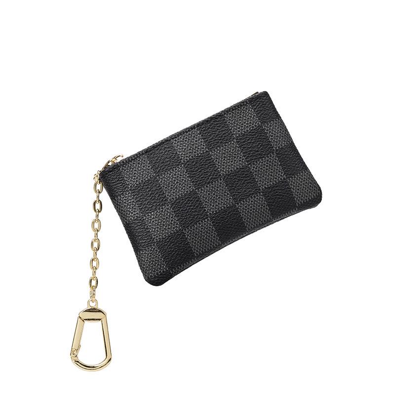 Europäische & Amerikanische Klassische Print Damen-Clutch: Vielseitige Karten- und Münzbörse, Mini-Reißverschlusstasche.