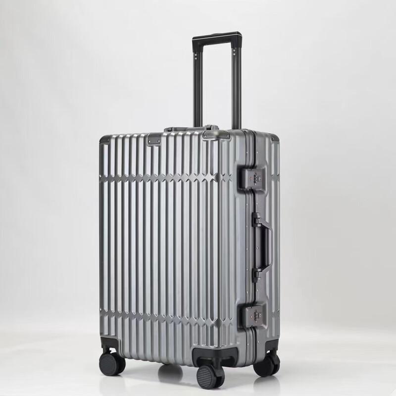 Oumanfei Aluminum Frame Hardside Spinner Luggage 20-inch