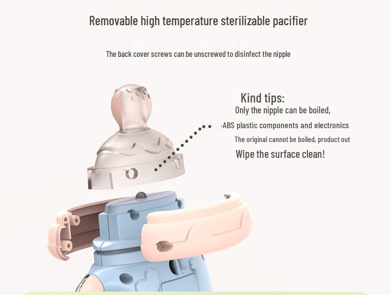 Bilingual Baby Teether Toy with Soothing Sounds & Storytelling Functions