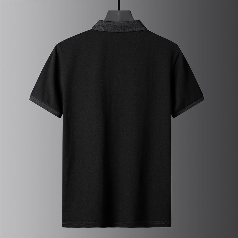 8XL Großes Herren-Poloshirt Plus Fat Revers Fat Man Baumwoll-Kurzarm-T-Shirt